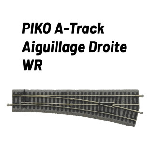 HO] : Aiguillage courbe droit BWl5/6 avec lit de ballast, 542.8 mm
