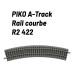 Rail courbe R2 422 mm avec ballast-HO 1/87-PIKO 55412