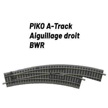 Aiguillage courbe gauche R2 / R3 avec ballast-HO 1/87-PIKO 55422