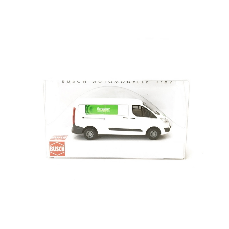Ford Transit Custom Bus Europcar-HO 1/87-BUSCH 52418