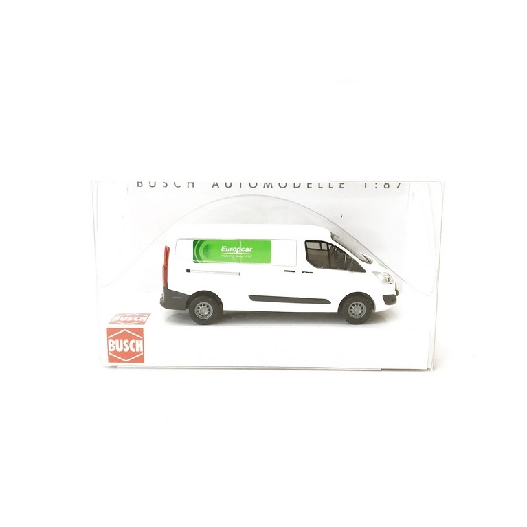 Ford Transit Custom Bus Europcar-HO 1/87-BUSCH 52418
