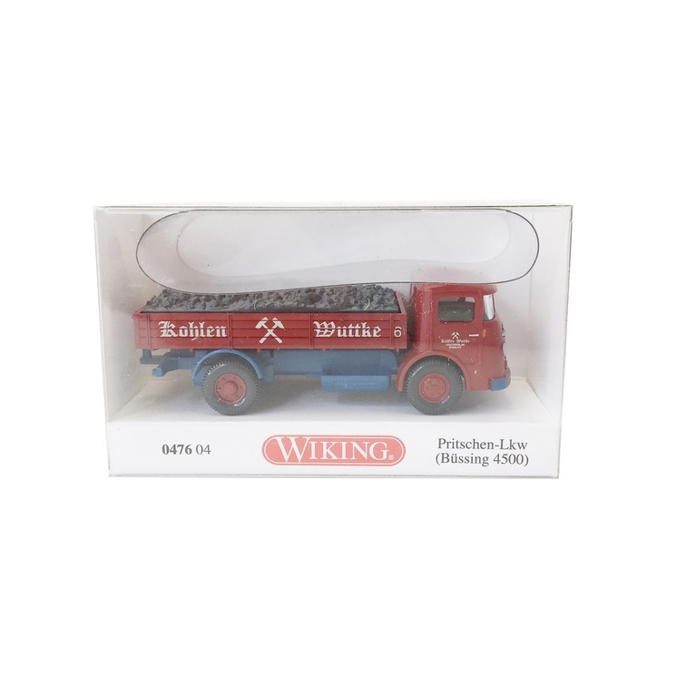 Camion Büssing 4500 plateau "Kohlen Wuttke"-HO 1/87-WIKING 47604