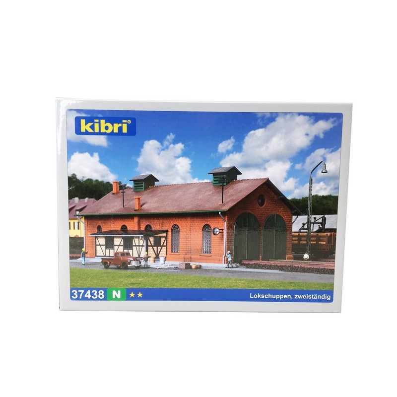 Remise N KIBRI 37438 à 2 locomotives  modelisme ferroviaire  neuf KIBRI