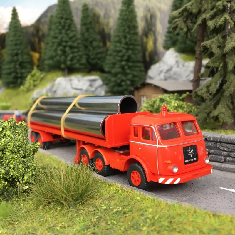 Camion plateau Henschel-HO 1/87-WIKING 55404