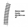 Rail Courbe R2b 295.4 mm 15°-N-1/160-MINITRIX 14921
