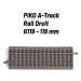 Rail Droit 119 mm avec ballast-HO 1/87-PIKO 55402