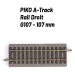 Rail Droit 107 mm avec ballast-HO 1/87-PIKO 55404