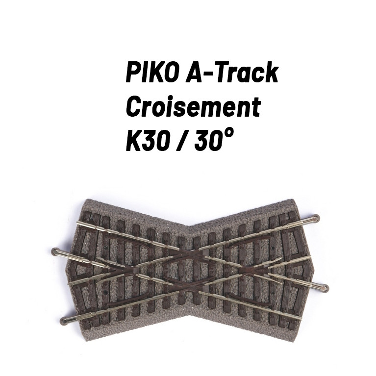 Rail Droit 62 mm avec ballast-HO 1/87-PIKO 55405