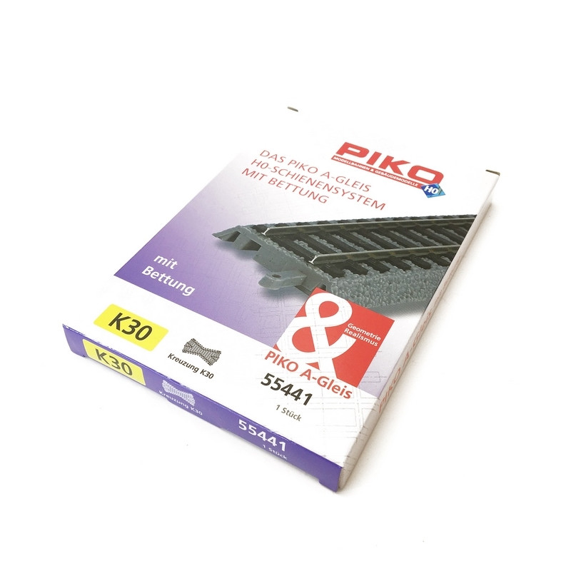 Rail Droit 62 mm avec ballast-HO 1/87-PIKO 55405