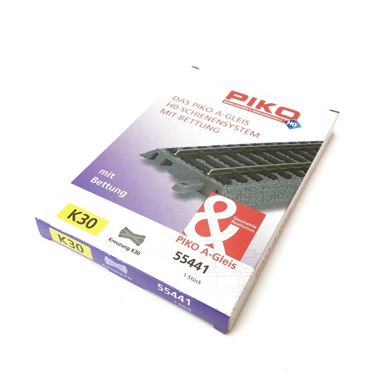 Rail Droit 62 mm avec ballast-HO 1/87-PIKO 55405