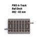 Rail Droit 62 mm avec ballast-HO 1/87-PIKO 55405