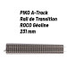 Rail Droit 62 mm avec ballast-HO 1/87-PIKO 55405