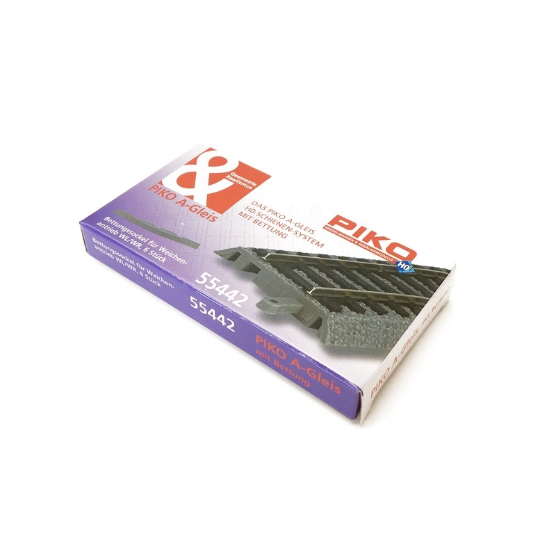 6 socles pour prise de connexion-HO 1/87-PIKO 55447