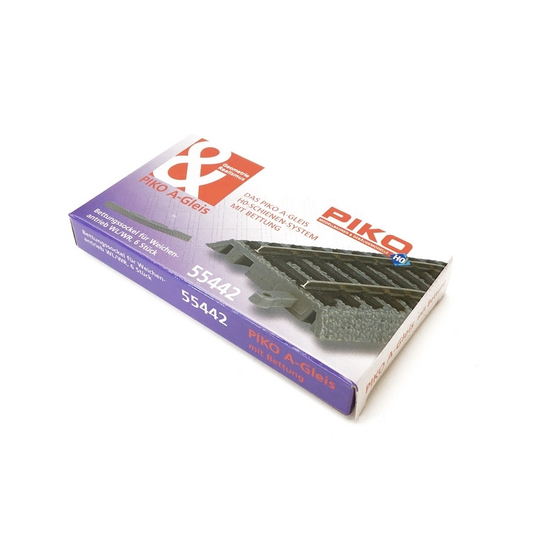 6 socles pour prise de connexion-HO 1/87-PIKO 55447