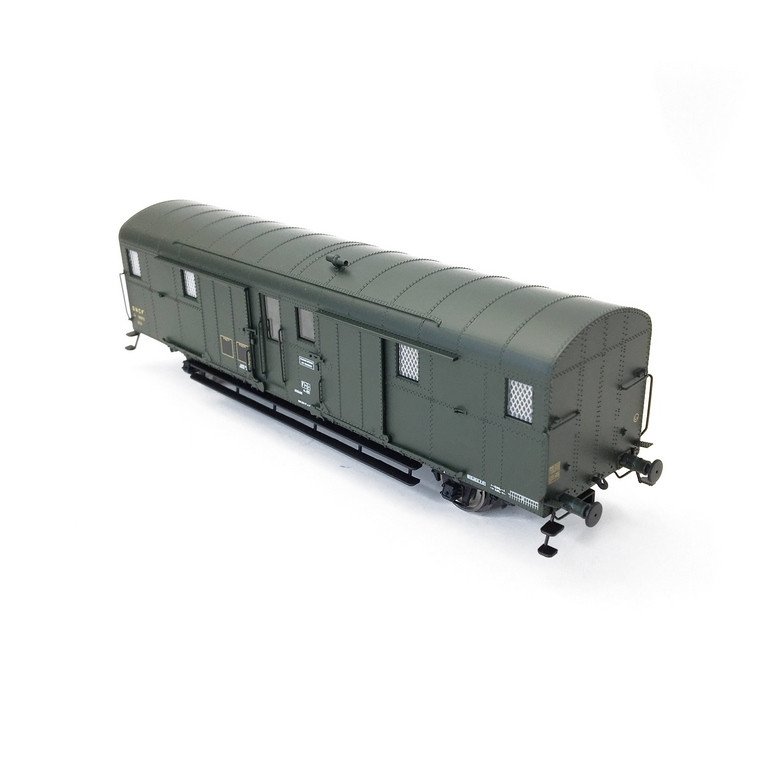 Fourgon OCEM 32 2 F Avec feux Ep III SNCF-HO 1/87-REE VB325