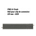 Rail pour clip de connexion 231 mm avec ballast-HO 1/87-PIKO 55406