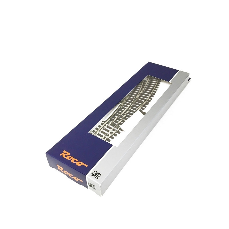 Aiguillage courbe gauche R3 30 degrés-HO-1/87-ROCO 42472