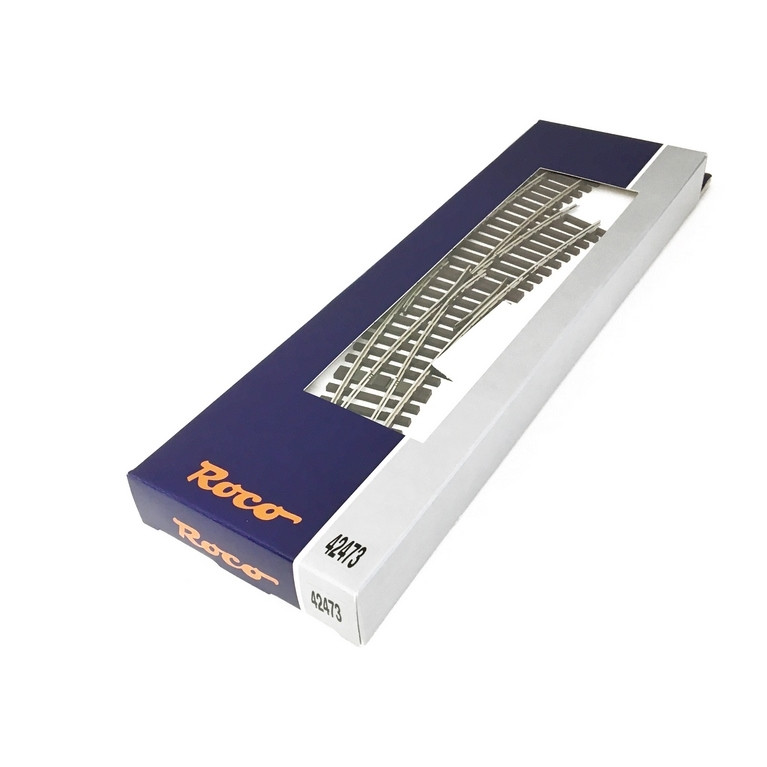 Aiguillage courbe droite R3 30 degrés-HO-1/87-ROCO 42473