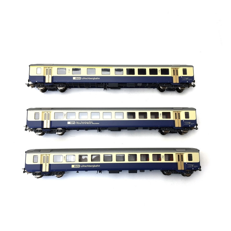 3 voitures unifiées EW I Ep IV 3R-HO 1/87-PIKO 96788AC