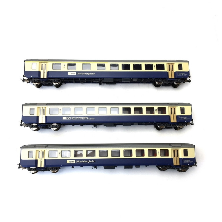 3 voitures unifiées EW I Ep IV 3R-HO 1/87-PIKO 96788AC