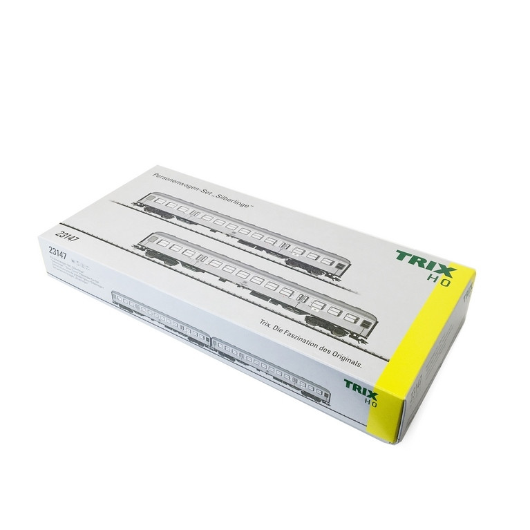 2 Voitures 2CL "Silberling" DB Ep IV 3R-HO 1/87-TRIX 23147