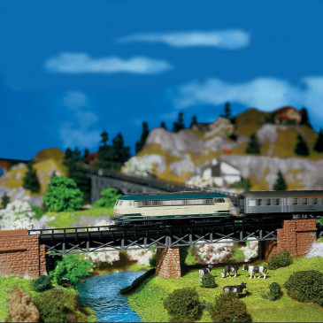 Pont métallique N FALLER 222250 modelisme ferroviaire  neuf FALLER