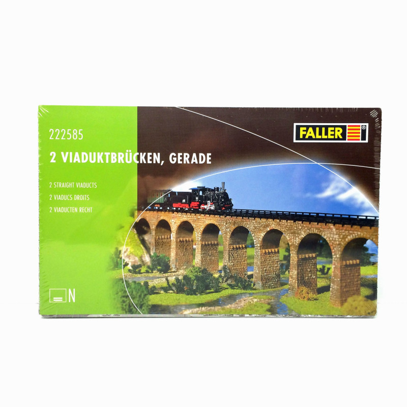 Viaduc droit maçonné N FALLER 222585 modelisme ferroviaire  neuf FALLER