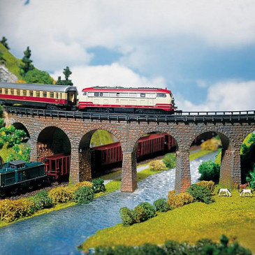 Viaduc maçonné N FALLER 222586 modelisme ferroviaire  neuf FALLER
