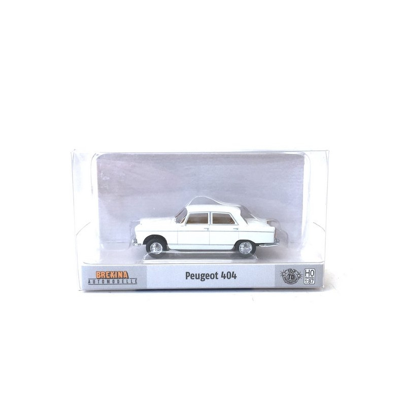 Peugeot 404 Blanche-HO-1/87-BREKINA 2320