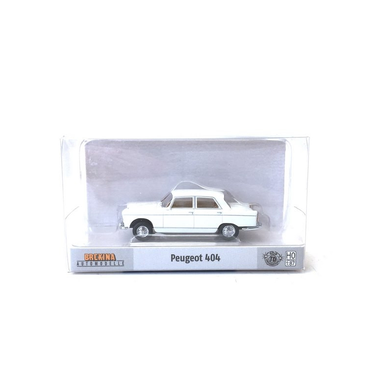 Peugeot 404 Blanche-HO-1/87-BREKINA 2320