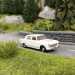 Peugeot 404 Blanche-HO-1/87-BREKINA 2320