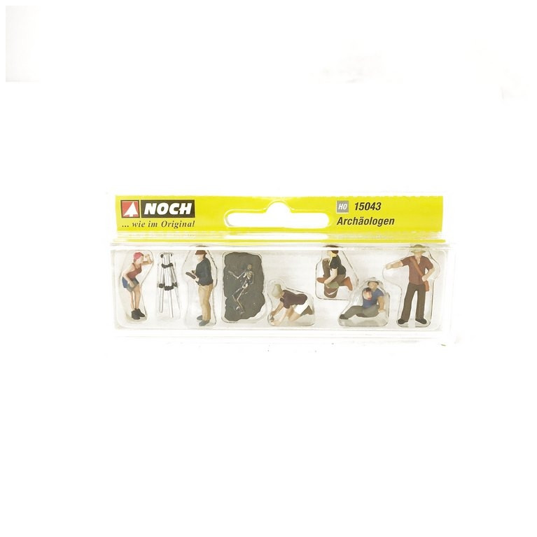 6 archéologues + accessoires - HO 1/87 - NOCH 15043