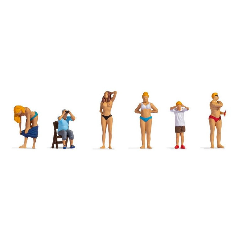 6 personnages à la plage - HO 1/87 - NOCH 15847