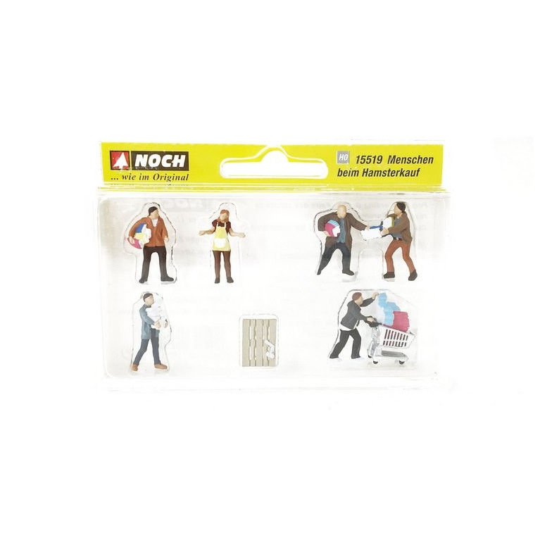 6 personnages au supermarché - HO 1/87 - NOCH 15519