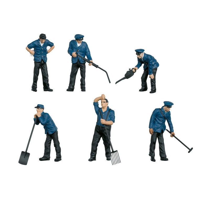6 Ouvriers de la DB en Laiton - Echelle 1  1/32 - MARKLIN 56406