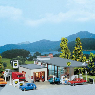 Station service BP N FALLER 222583 modelisme ferroviaire  neuf FALLER