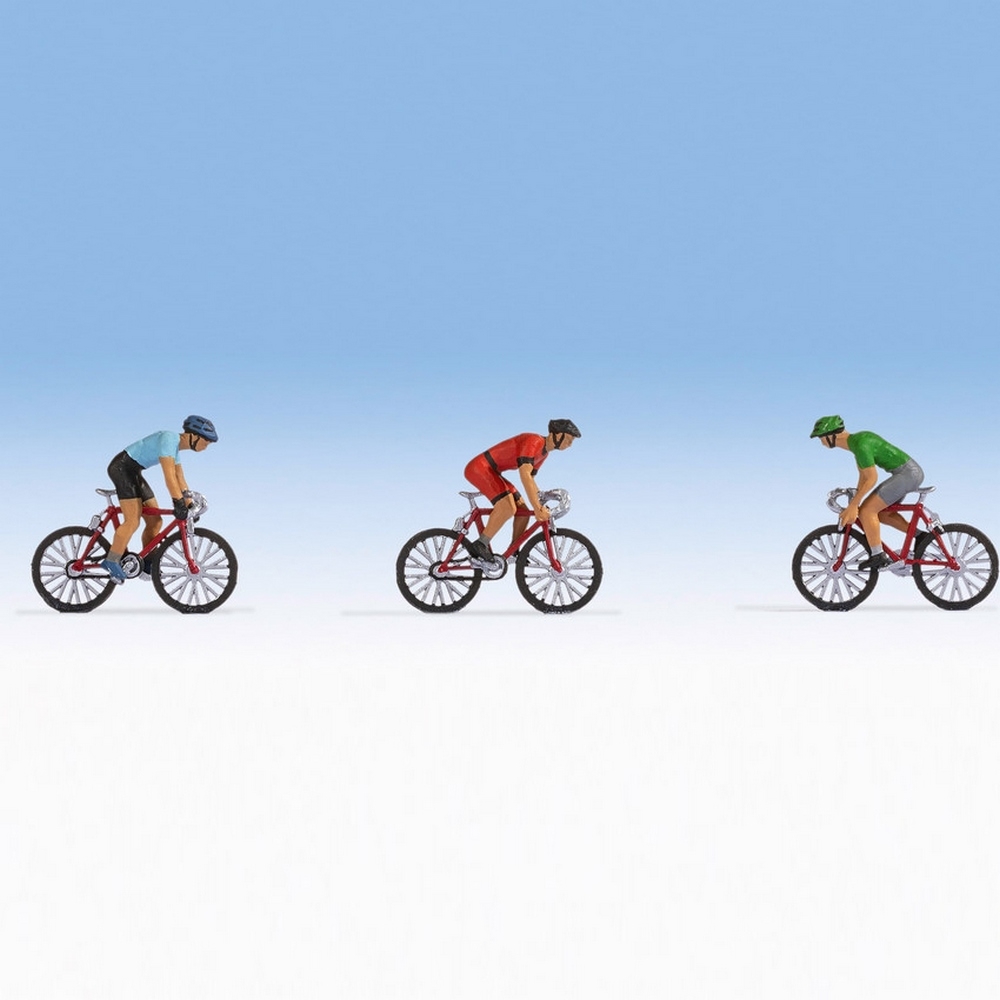 Figurines Coureurs Cyclistes Noch échelle H0 – Pour Décorer Ton Circuit De Train Ou Diorama