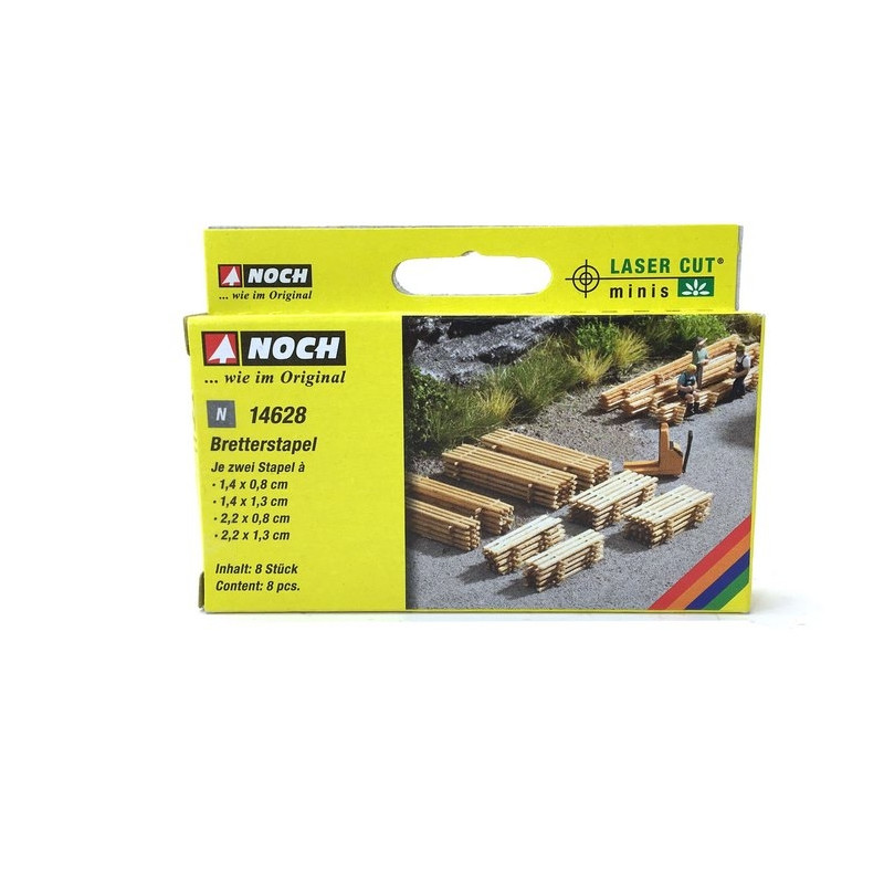 4 x 2 Piles de planches - N 1/160 - NOCH 14628