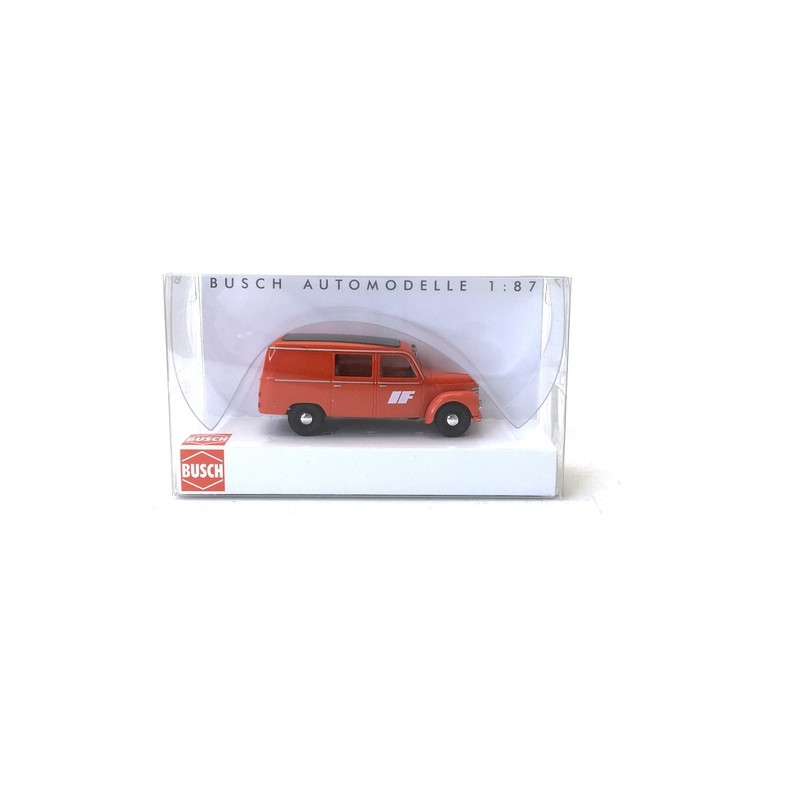 Camionnette "Interflug" Framo V901/2 Rouge-HO 1/87-BUSCH 51282