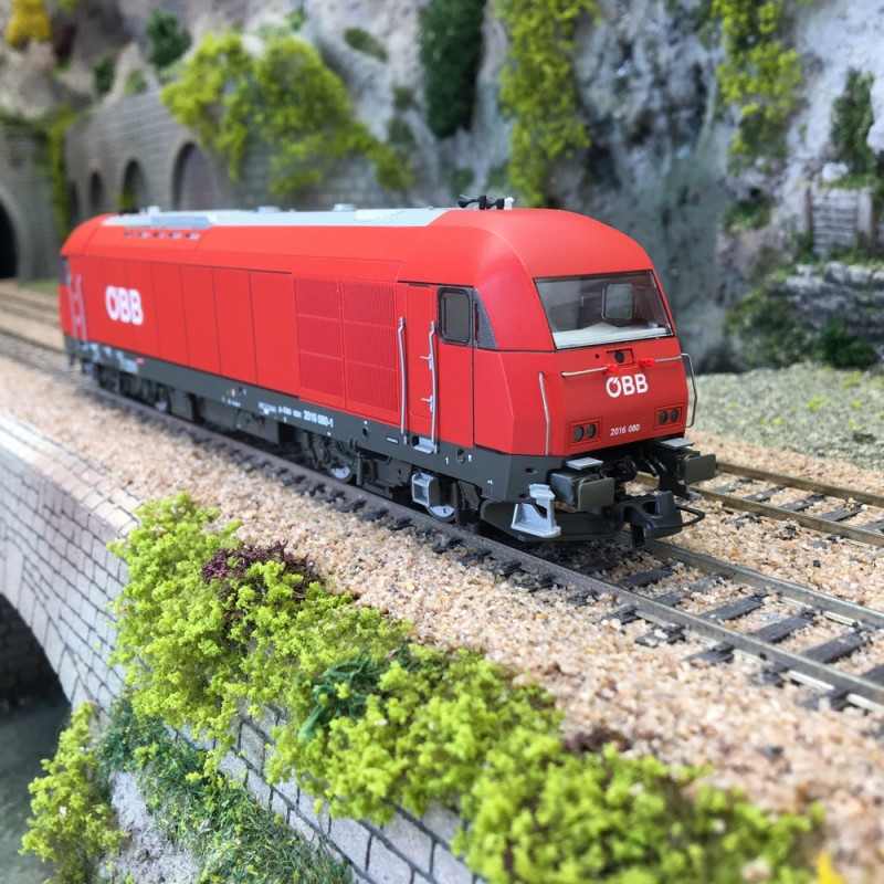 Locomotive diesel 2016 080-1, ÖBB Ep VI digital son-HO 1/87-ROCO 73766