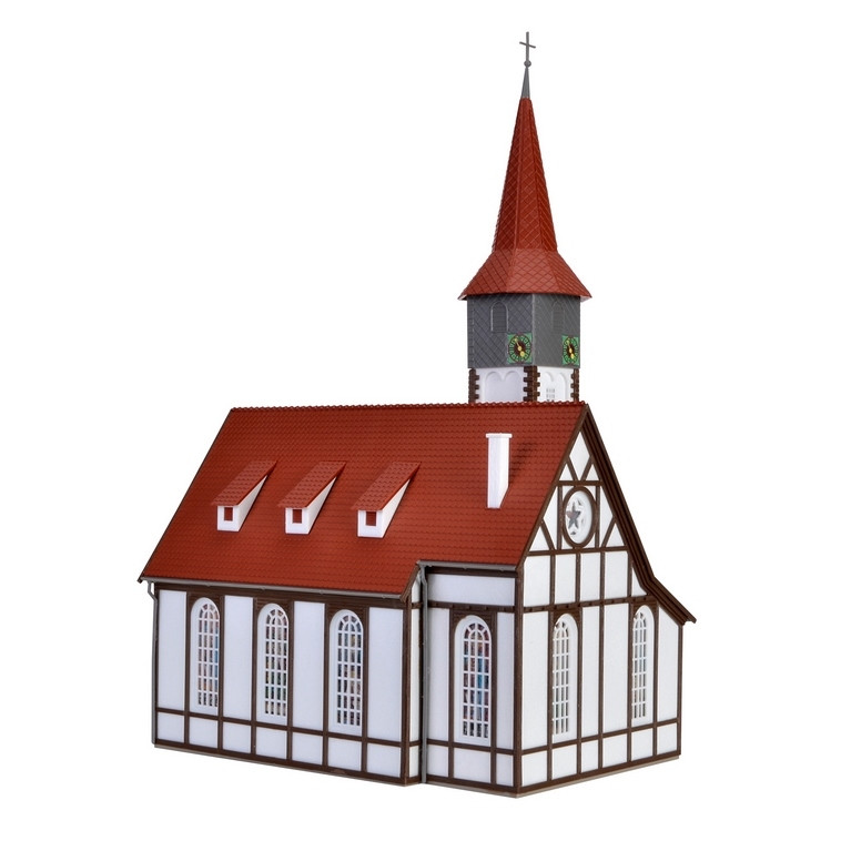 Église à colombages-HO 1/87-VOLLMER 43768