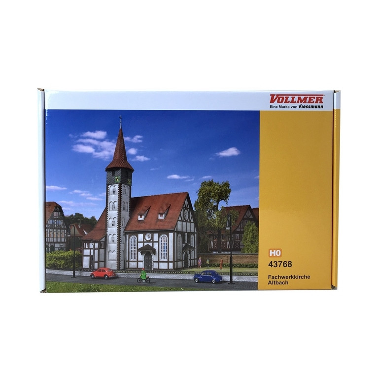 Église à colombages-HO 1/87-VOLLMER 43768