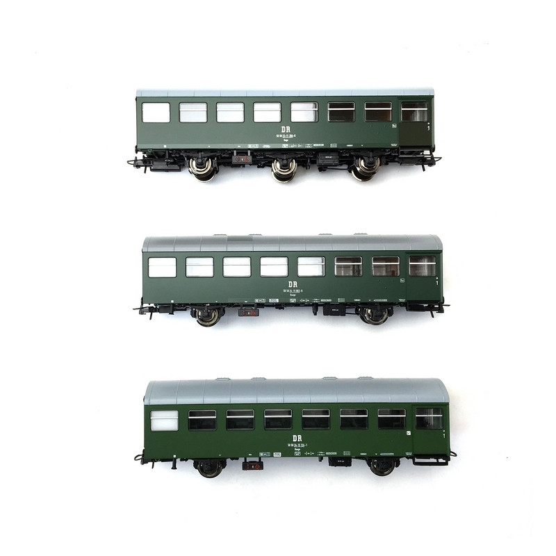 3 Voitures «Rekowagen», DR Ep IV-HO 1/87-ROCO 74071