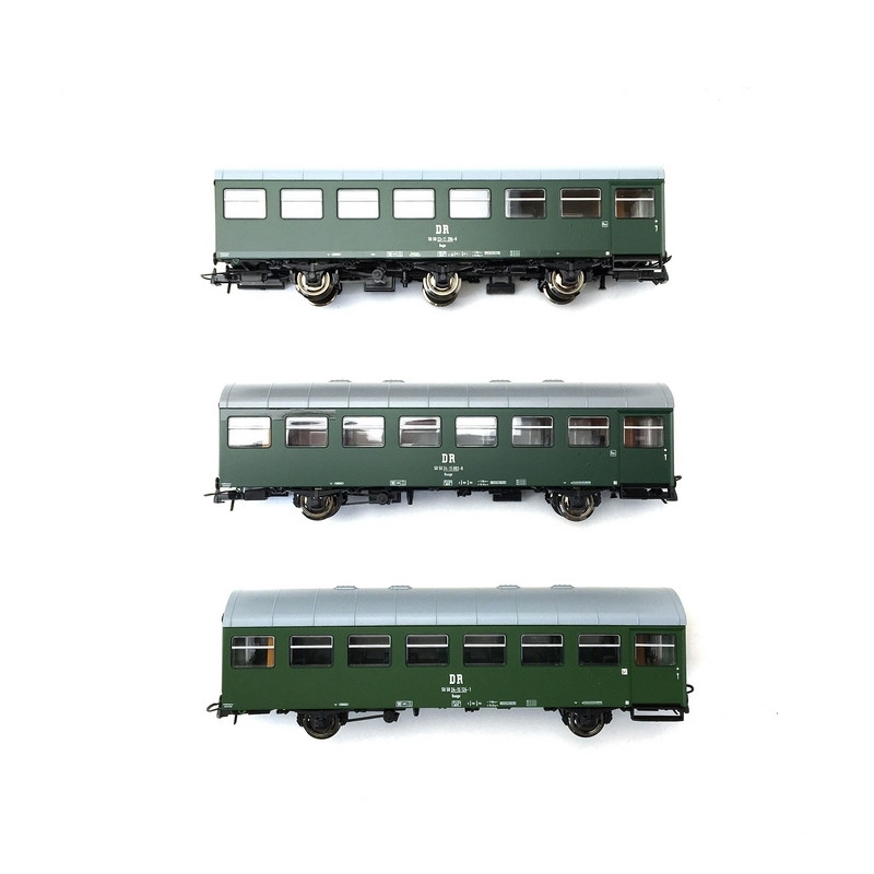 3 Voitures «Rekowagen», DR Ep IV-HO 1/87-ROCO 74071