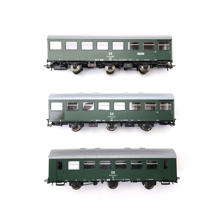 3 Voitures «Rekowagen», DR Ep IV (Set 1)-HO 1/87-ROCO 74070