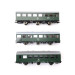 3 Voitures «Rekowagen», DR Ep IV (Set 1)-HO 1/87-ROCO 74070