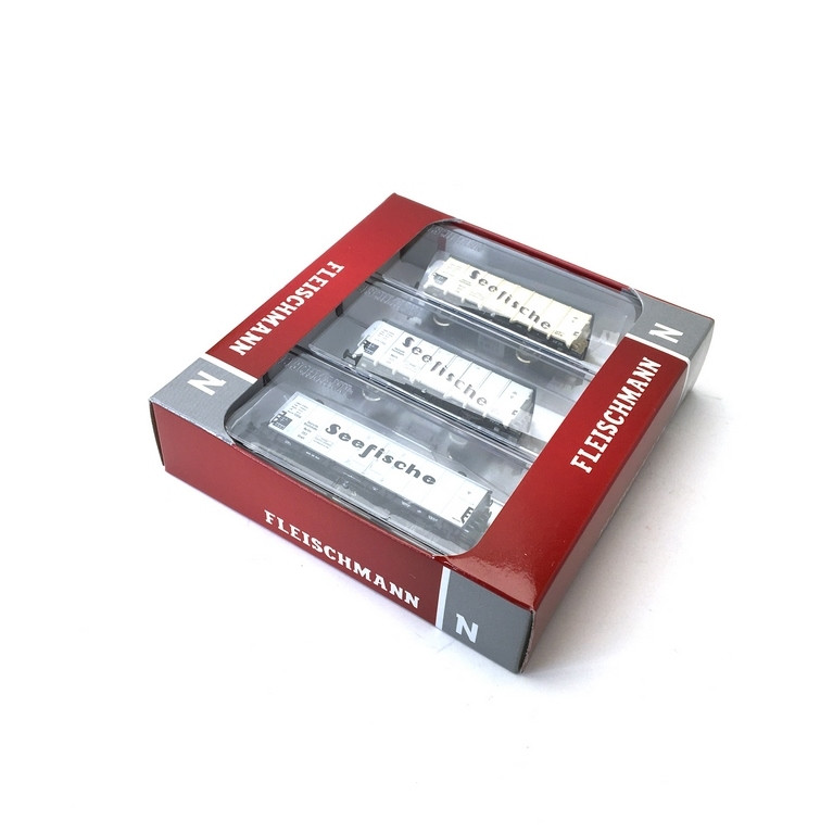 3 wagons frigorifiques "Seefische", DRG Ep II - N 1/160 - FLEISCHMANN 881810