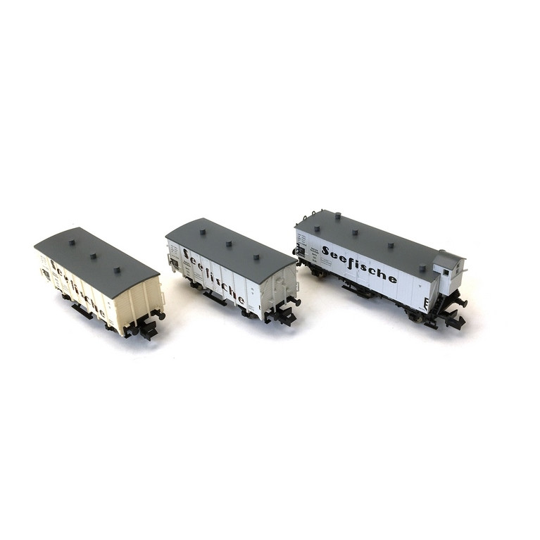 3 wagons frigorifiques "Seefische", DRG Ep II - N 1/160 - FLEISCHMANN 881810