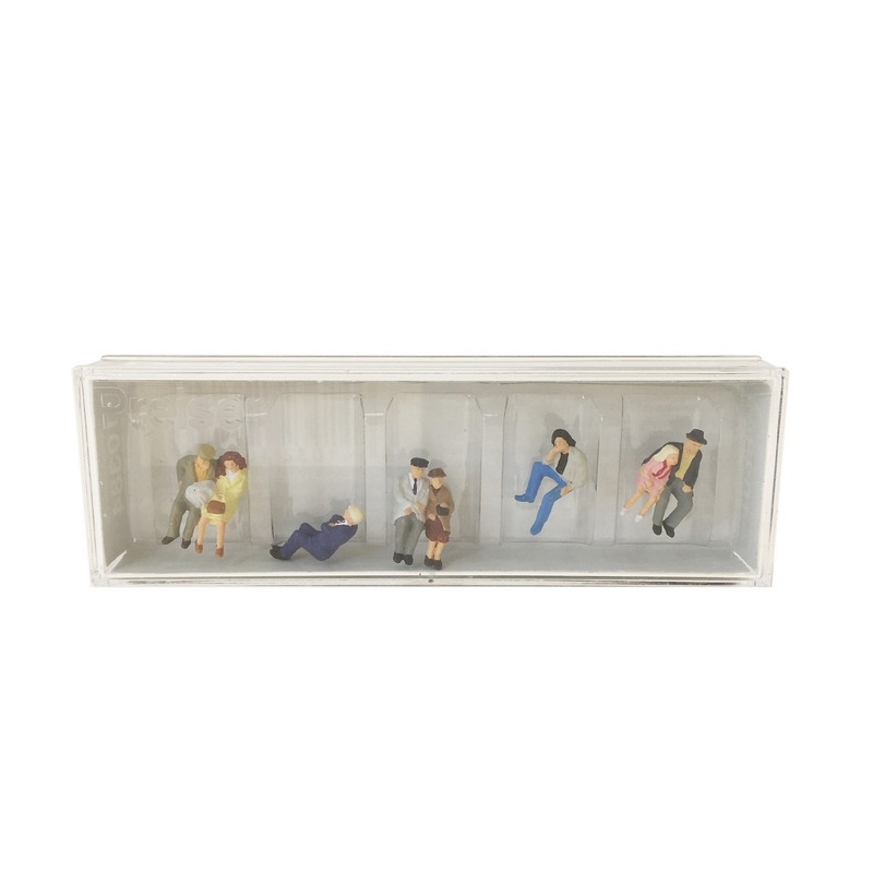 Personnages assis (Bus, Trains,...) - HO 1/87 - PREISER 10384