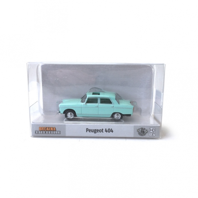 Peugeot 404 Vert d'eau Toit ouvrant-HO-1/87-BREKINA 2325